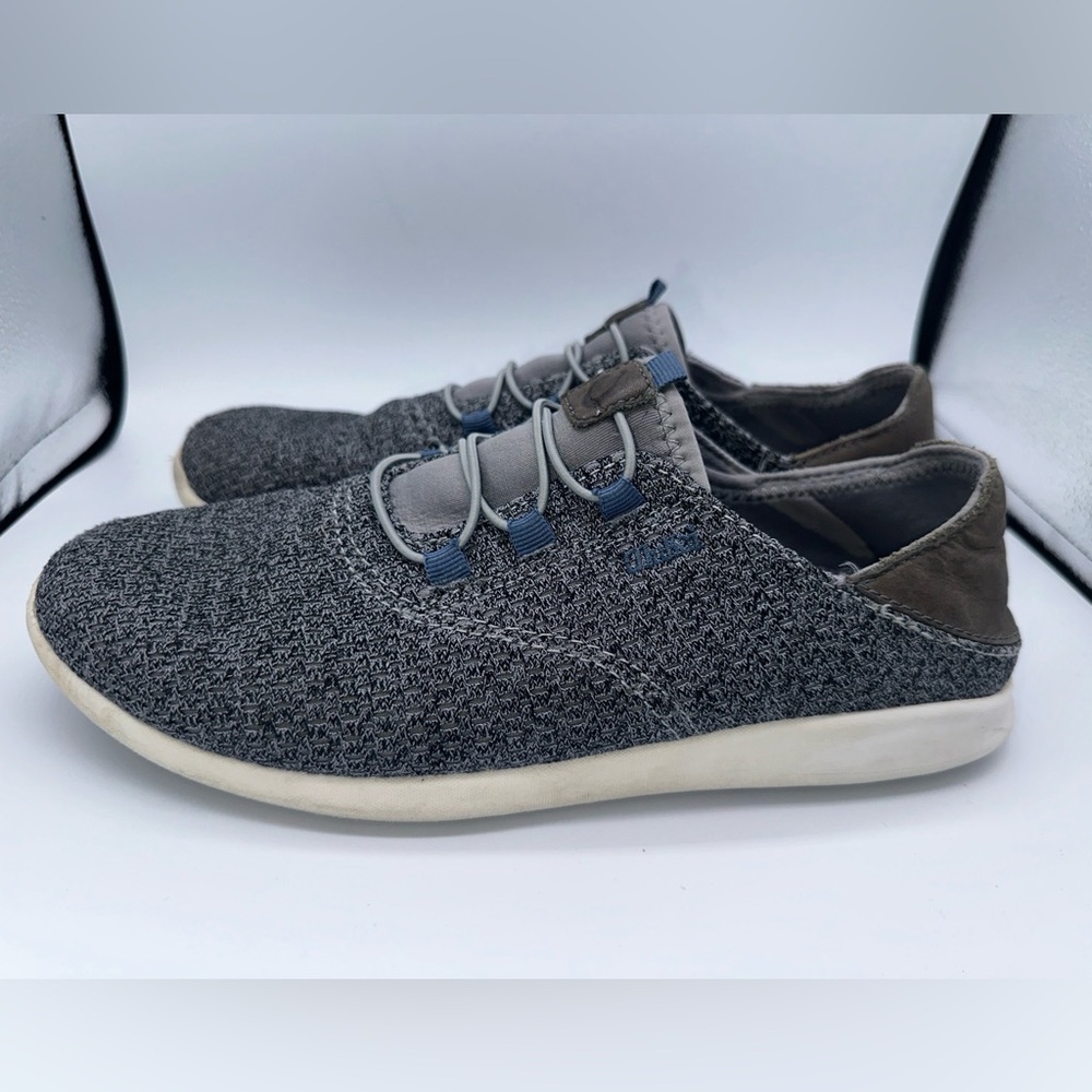 OluKai Alapa Li Mesh Shoes Mens 8 Gray Slip On Cushioned Comfort